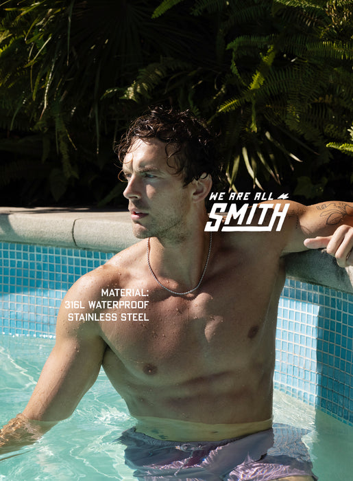 Waterproof Men's Rope Chain 3mm Jewelry WE ARE ALL SMITH: Men's Jewelry & Clothing.