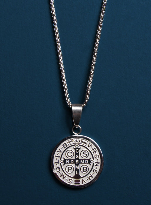 St. Benedict Medal Men's Necklace (LARGE) Necklaces WE ARE ALL SMITH
