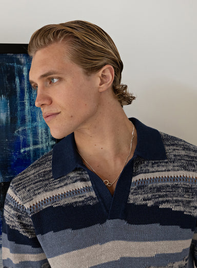 Sterling Silver Double Interlaced Rings Necklace for Men Jewelry WE ARE ALL SMITH: Men's Jewelry & Clothing.