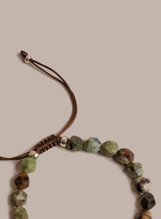 African Turquoise and Sterling Silver Bead Bracelet for Men Bracelets WE ARE ALL SMITH: Men's Jewelry & Clothing.