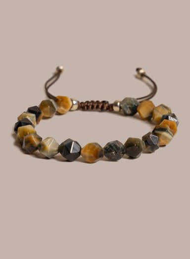 Golden Blue Tiger Eye and Sterling Silver Bracelet for Men Bracelets WE ARE ALL SMITH: Men's Jewelry & Clothing.