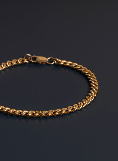 14K Gold Filled 5mm Cuban Chain Bracelet for Men Bracelets WE ARE ALL SMITH: Men's Jewelry & Clothing.