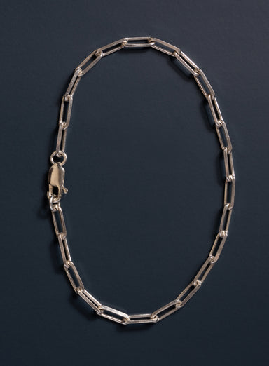 925 Sterling Silver Elongated Cable Chain Bracelet for Men Bracelets WE ARE ALL SMITH: Men's Jewelry & Clothing.