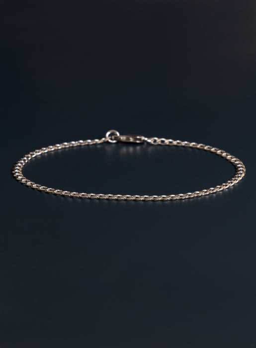 Minimalist 925 Sterling Silver Cuban Links Men's Bracelet Bracelets WE ARE ALL SMITH: Men's Jewelry & Clothing.