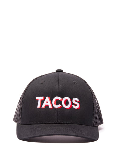 TACOS Black Embroidered Hat (WAAS X NOT LOCAL) Hats WE ARE ALL SMITH   