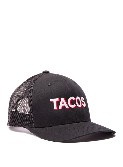 TACOS Black Embroidered Hat (WAAS X NOT LOCAL) Hats WE ARE ALL SMITH   