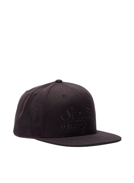 Strict and Unbroken Black on Black Embroidered Hat Hats WE ARE ALL SMITH   