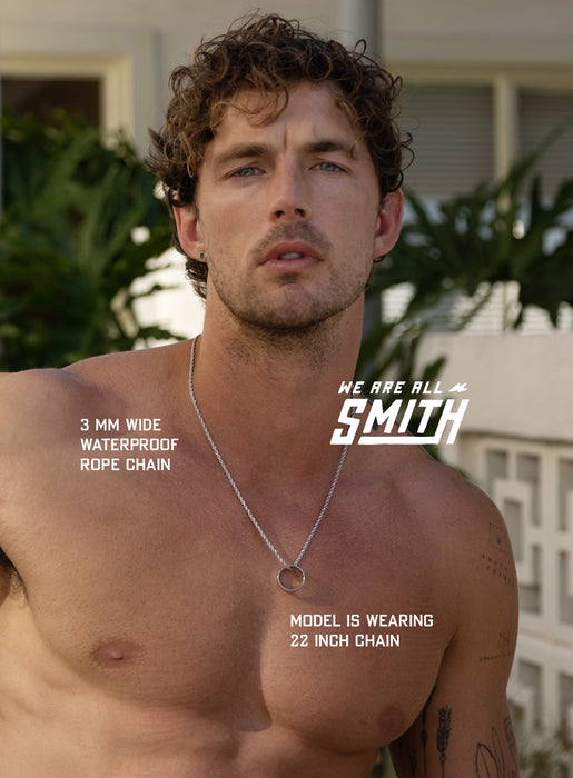Waterproof Stainless Steel Ring Necklace for men Necklaces WE ARE ALL SMITH: Men's Jewelry & Clothing.