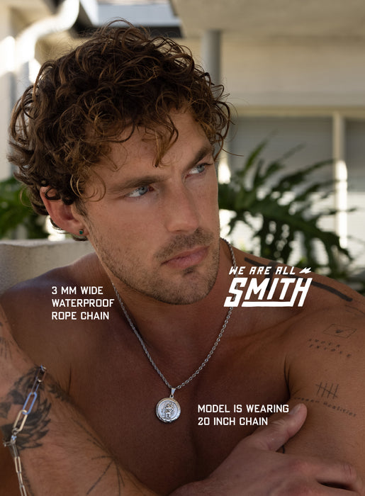 Waterproof Men's St. Christopher necklace Necklaces WE ARE ALL SMITH: Men's Jewelry & Clothing.   