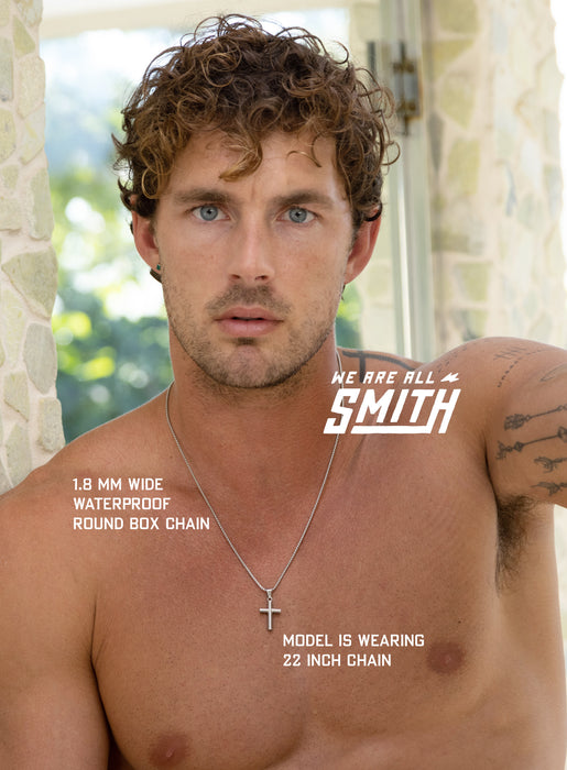 316L Stainless Steel Medium Bamboo Cross Necklace Necklaces WE ARE ALL SMITH: Men's Jewelry & Clothing.