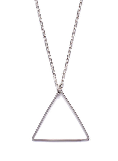 Silver Triangle Necklace for Men Jewelry We Are All Smith