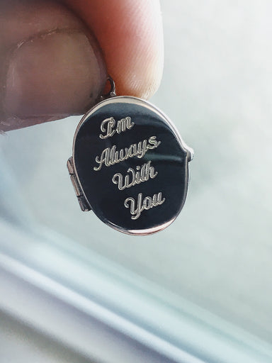 Custom engraved Men's Locket Necklace Necklaces WE ARE ALL SMITH