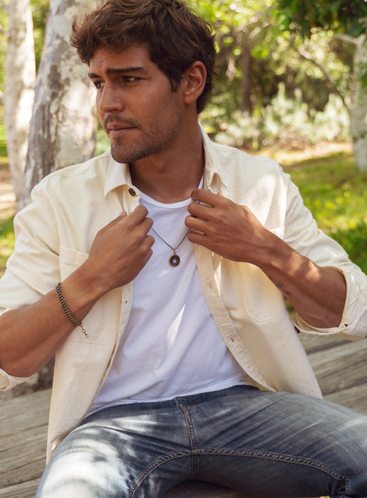 Hexagam Coin Necklace for Men  WE ARE ALL SMITH: Men's Jewelry & Clothing.