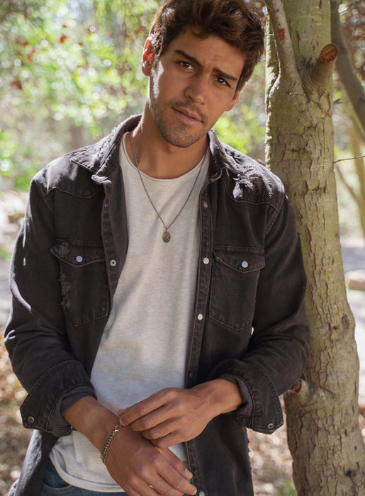 Bronze Oval Buddha Necklace for Men Jewelry We Are All Smith