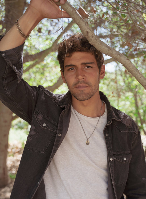 Bronze Oval Buddha Necklace for Men Jewelry We Are All Smith