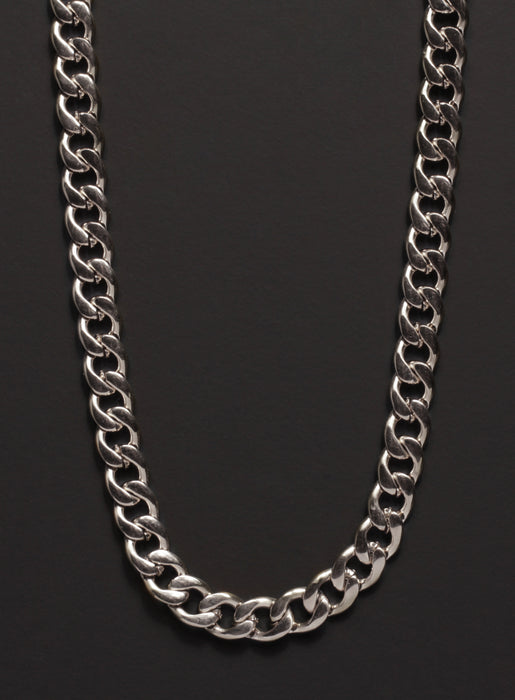 7mm Stainless Steel Curb Chain Necklace for Men Necklaces We Are All Smith