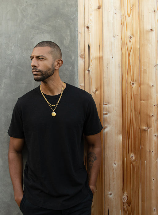 Necklace Set: Gold Rope Chain and St. Christopher Necklace Necklaces WE ARE ALL SMITH: Men's Jewelry & Clothing.