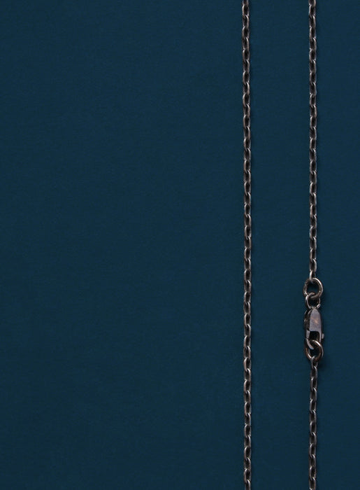 Oxidized Sterling Silver Small Cable Chain Necklace for Men Jewelry WE ARE ALL SMITH: Men's Jewelry & Clothing.