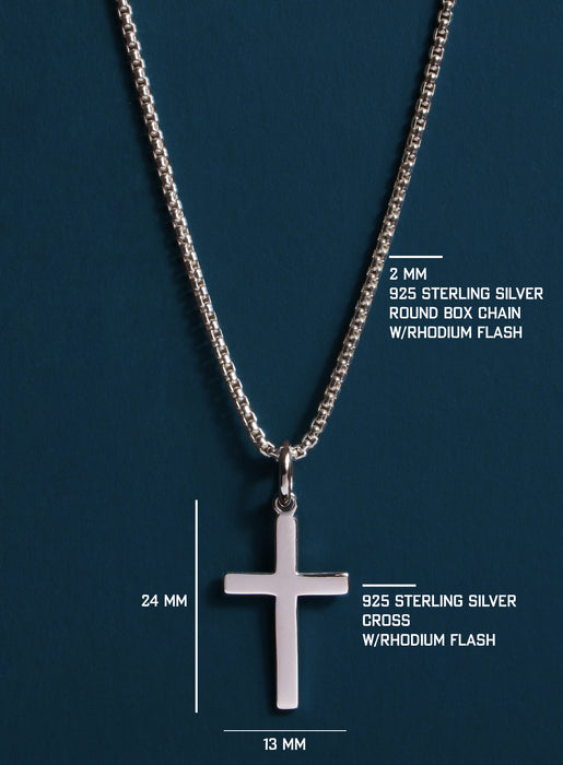 Sterling Silver Cross Necklace for Men Jewelry WE ARE ALL SMITH: Men's Jewelry & Clothing.