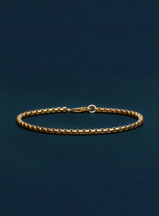 14k Gold Filled Venetian Round Box Chain Bracelet Bracelets WE ARE ALL SMITH: Men's Jewelry & Clothing.   