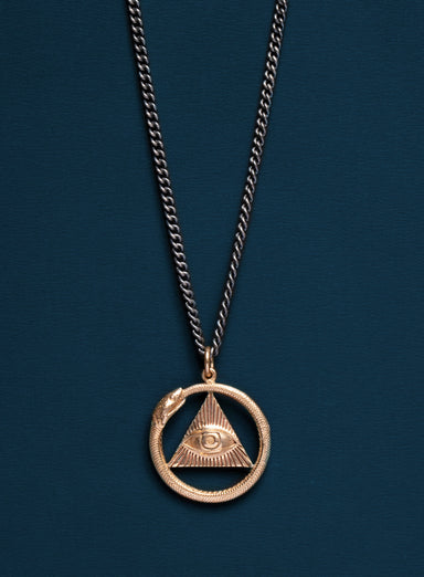 All Seeing Eye Pendant + Ouroboros Snake pendant Necklace for Men Necklaces We Are All Smith