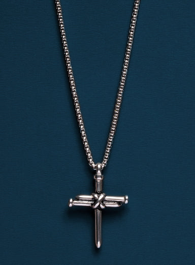 Stainless Steel Nail Cross Necklace for Men Necklaces We Are All Smith   