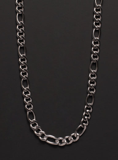 6mm Stainless Steel Figaro Chain Necklace for Men Necklaces We Are All Smith   