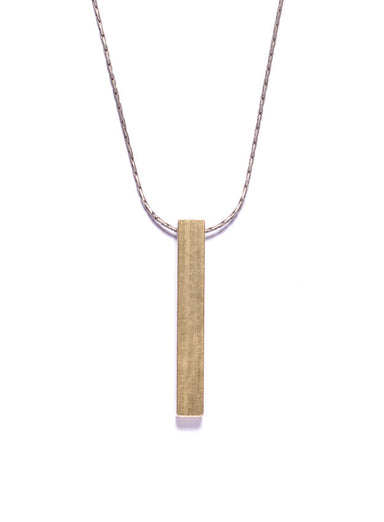 Medium Brass Bar Necklace for Men Jewelry We Are All Smith