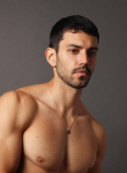 Obsidian Gemstone Necklace Necklaces WE ARE ALL SMITH: Men's Jewelry & Clothing.