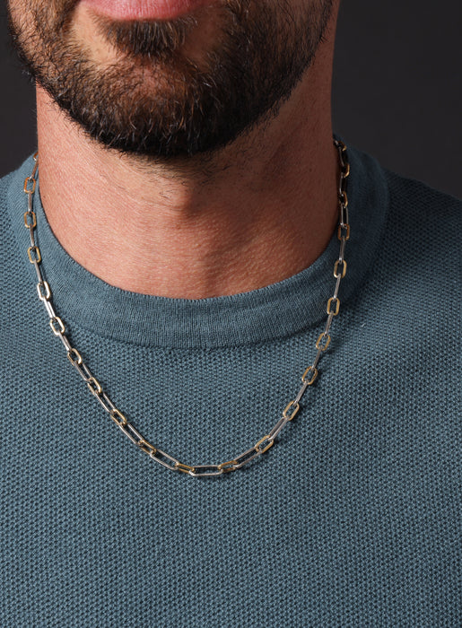 1 to 1 - 14K Gold Filled and 925 Sterling Silver Clip Cable Chain Jewelry WE ARE ALL SMITH: Men's Jewelry & Clothing.   