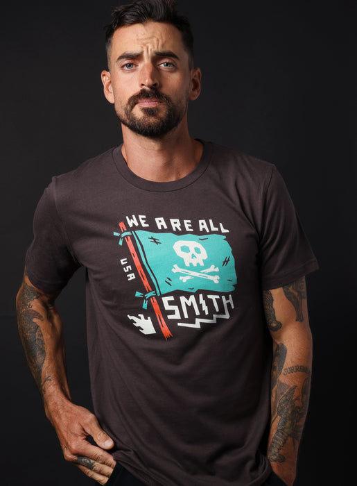 Brown We Are All Smith Banner Short Sleeve Unisex t-shirt  WE ARE ALL SMITH: Men's Jewelry & Clothing.   