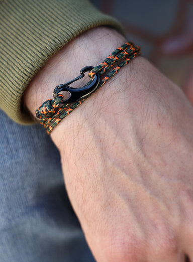 Camo Tactical Cord Bracelet for Men (Black Clasp - 011K) Bracelets We Are All Smith