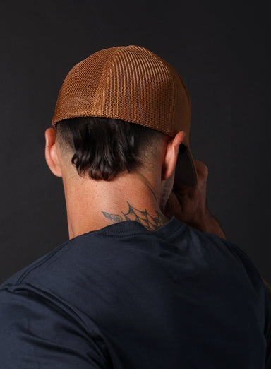 We Are All Smith Caramel + Green Mesh back trucker cap  WE ARE ALL SMITH: Men's Jewelry & Clothing.   