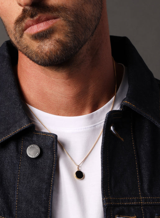Black Onyx Gemstone Necklace Necklaces WE ARE ALL SMITH: Men's Jewelry & Clothing.
