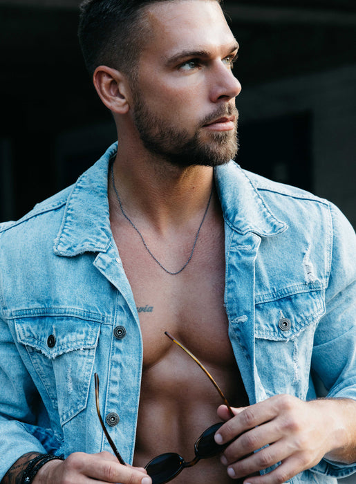 Oxidized Sterling Silver Small Cable Chain Necklace for Men Jewelry WE ARE ALL SMITH: Men's Jewelry & Clothing.