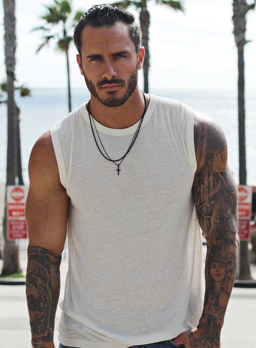 Stainless steel black rope chain necklace for men Necklaces WE ARE ALL SMITH