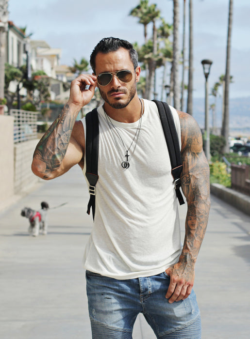 LARGE BLACK CROSS NECKLACE FOR MEN Jewelry We Are All Smith