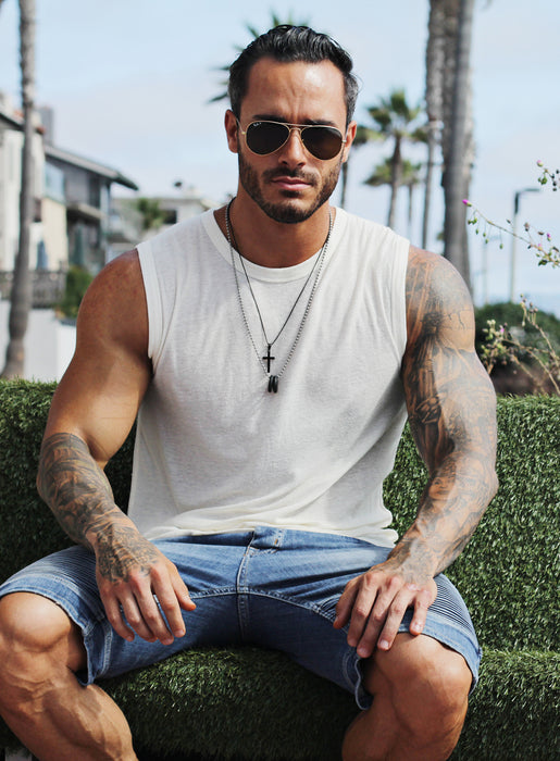 LARGE BLACK CROSS NECKLACE FOR MEN Jewelry We Are All Smith