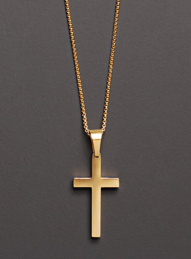 LARGE GOLD CROSS NECKLACE FOR MEN Jewelry We Are All Smith