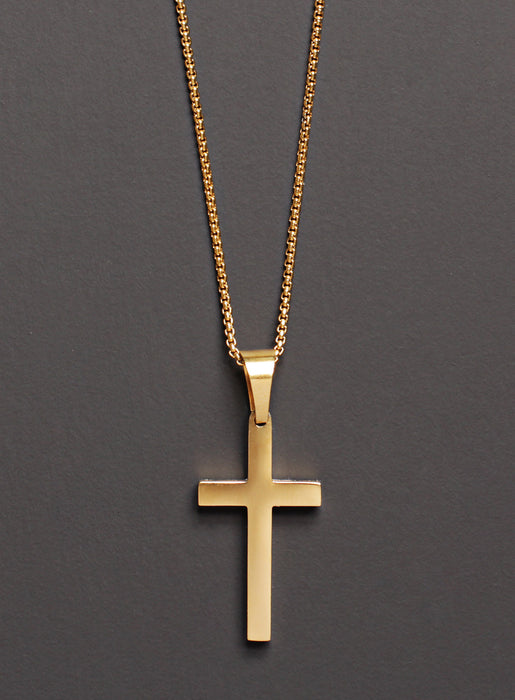 LARGE GOLD CROSS NECKLACE FOR MEN Jewelry We Are All Smith