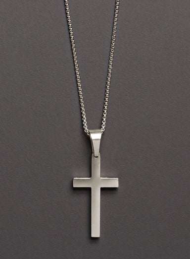 LARGE STAINLESS STEEL CROSS NECKLACE FOR MEN Jewelry We Are All Smith