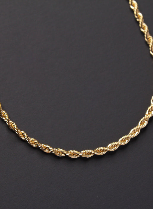 Men's gold plated stainless steel rope necklace Necklaces WE ARE ALL SMITH: Men's Jewelry & Clothing.