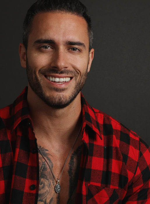 St Christopher Oval Medal Necklaces WE ARE ALL SMITH: Men's Jewelry & Clothing.