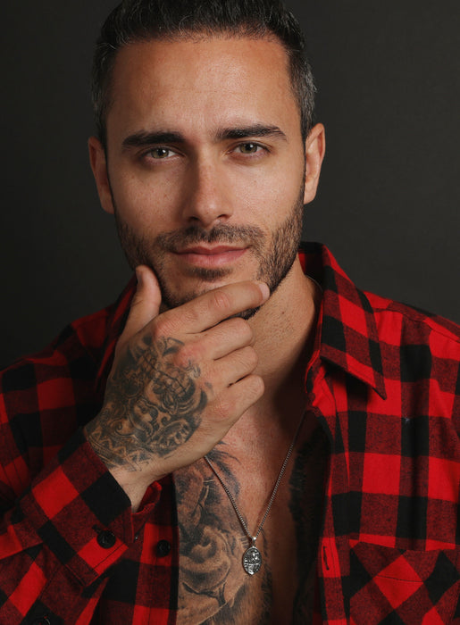 St Christopher Oval Medal Necklaces WE ARE ALL SMITH: Men's Jewelry & Clothing.