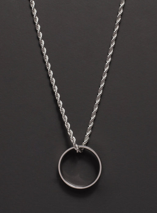Waterproof Stainless Steel Ring Necklace for men Necklaces WE ARE ALL SMITH: Men's Jewelry & Clothing.