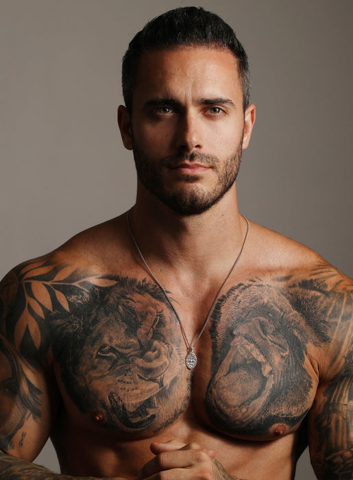 925 Sterling Silver Holy Spirit Oval Medal Necklaces WE ARE ALL SMITH: Men's Jewelry & Clothing.