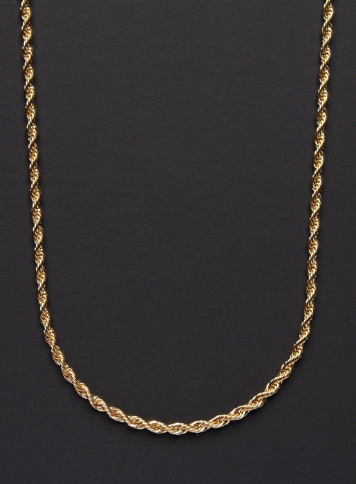 Men's gold plated stainless steel rope necklace Necklaces WE ARE ALL SMITH: Men's Jewelry & Clothing.