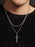Waterproof SET OF 2 NECKLACES rope chain and cross necklace Necklaces WE ARE ALL SMITH: Men's Jewelry & Clothing.   