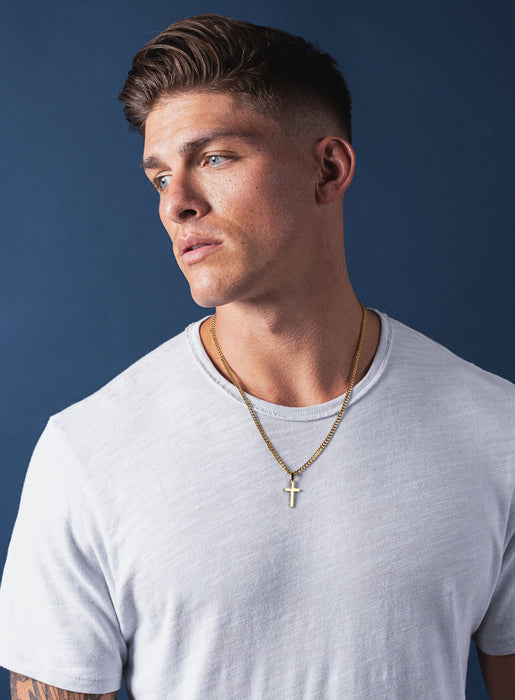 Gold Cross Necklace for Men Necklaces WE ARE ALL SMITH: Men's Jewelry & Clothing.