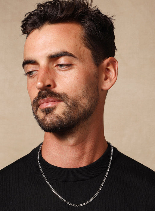 Waterproof Cuban Chain 4mm Necklaces WE ARE ALL SMITH: Men's Jewelry & Clothing.
